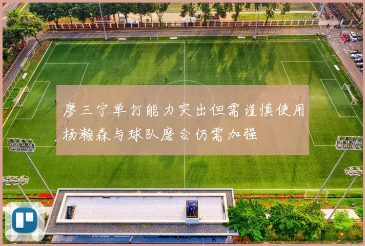 廖三宁单打能力突出但需谨慎使用杨瀚森与球队磨合仍需加强
